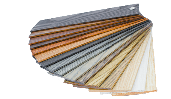 Hardwood flooring samples